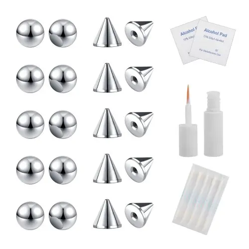 Image de Faux Piercings Adhésifs - Bijoux Visage Sans Perçage