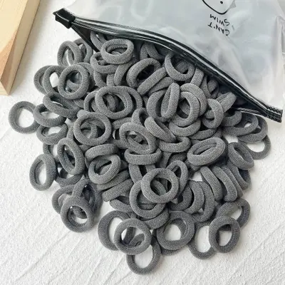 Image de Scrunchies Enfants - 50 pcs Élastiques Doux pour Cheveux