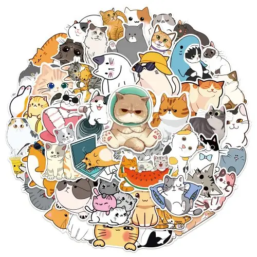 Image de Stickers Chatons Kawaii - Mignons & Colorés