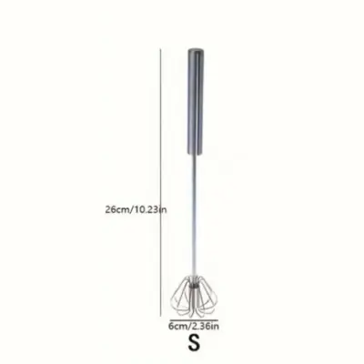 Image de Batteur à œufs en acier inoxydable - Mélangeur semi-automatique
