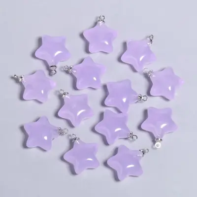 Image de 10 Pièces Breloques Étoiles Résine Mignonnes