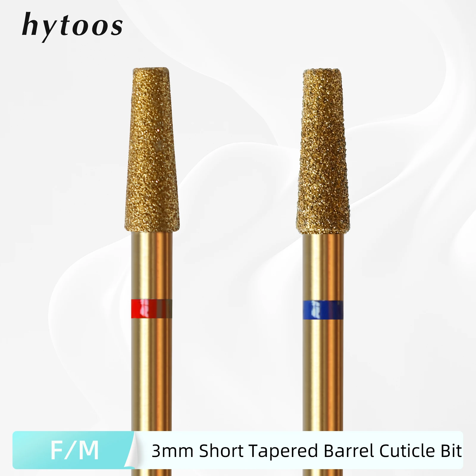 Immagine di Punta da Trapano per Unghie in Titanio con Diamante Russo da 3 mm – Accessorio Professionale per Pulizia Cuticole e Rimozione Pelle Morta