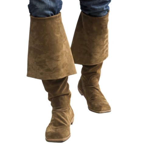 Immagine di Stivali Medioevali in Pelle PU per Costume da Pirata e Cosplay