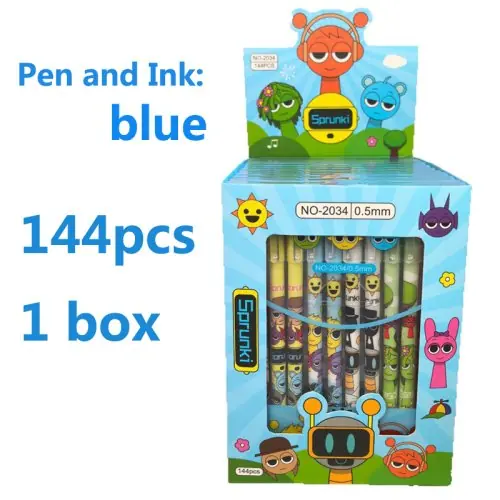144 pièces 1 boîte Bleu