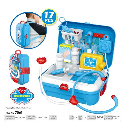 Immagine di Kit Medico Giocattolo per Bambini con Zaino Portatile – Set da Dottore Completo con 17 Pezzi per Giochi di Ruolo e Immaginazione