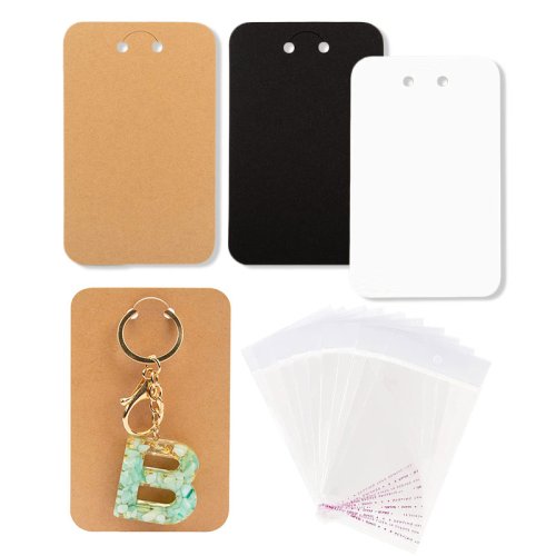 Imagen de Tarjetas Kraft para Joyas - 50 Unidades