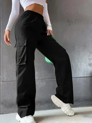 Image de Pantalon Baggy Y2K Déchiré Femme - Style Streetwear Rétro