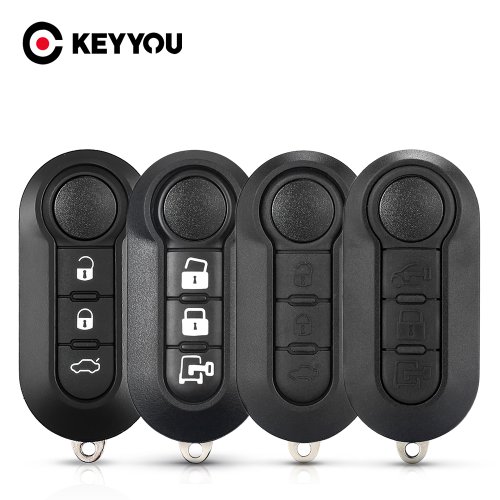 Image de Clé Télécommande Rabattable 3 Boutons - Compatible Fiat, Peugeot, Citroën