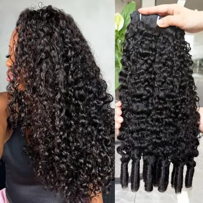 Cheveux Vierges Bouclés 15A - Extensions Naturelles