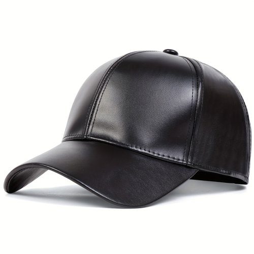Image de Casquette Homme Cuir Hiver - Style Hip Hop & Décontracté