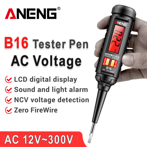 Afbeelding van ANENG B16 Intelligent Sensing Digitale Meetpen Contactloze 12 V-300 V Spanningsdetector NCV Spanning Probing Tester Meter Gereedschap