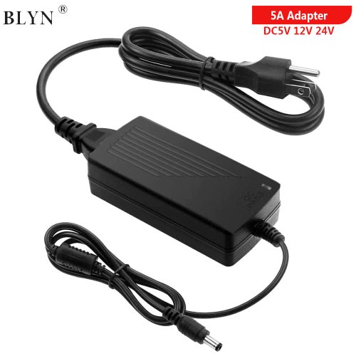 Image de Adaptateur LED 5A - Alimentation 12V/24V pour Bande Lumineuse & Caméras