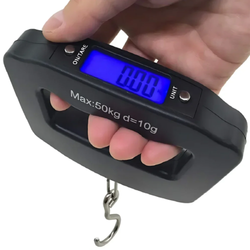 Afbeelding van Digitale Bagageweegschaal tot 50 kg met 10g Precisie – Draagbare Elektronische Reisweegschaal met LED-Verlichting voor Koffers en Tassen
