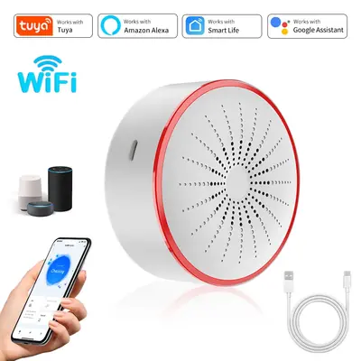 Image de Sirène智能 WiFi Zigbee - Alarme Maison Connectée