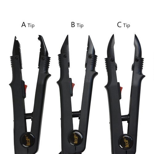 Immagine di Estensioni Capelli Fusion con Spina UE/USA, Punta a Temperatura Costante JR611 A/B/C, Connettore di Calore per Cheratina - Bacchetta Professionale per Fusione