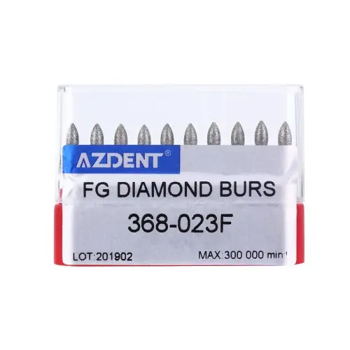 Image de Fraises Dentaires FG Diamant - 10 Pièces Forme Football