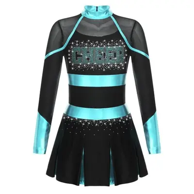Image de Costume de Cheerleader Brillant pour Filles
