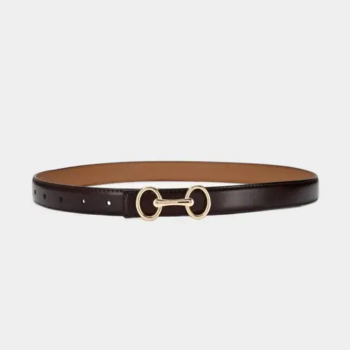 Image de Ceinture Fine en Cuir de Vache - Style Élégant & Raffiné