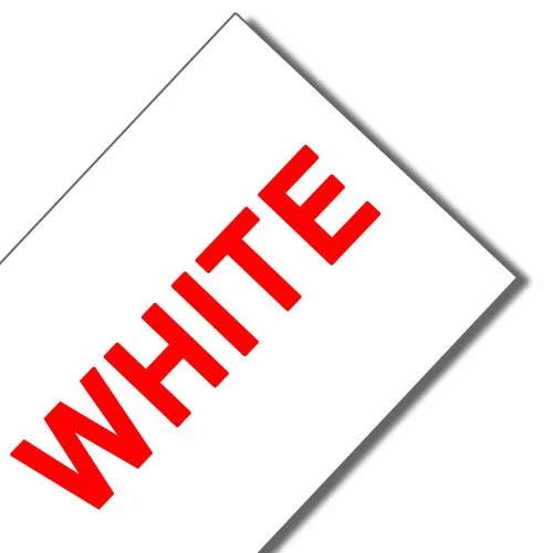 Rojo sobre blanco