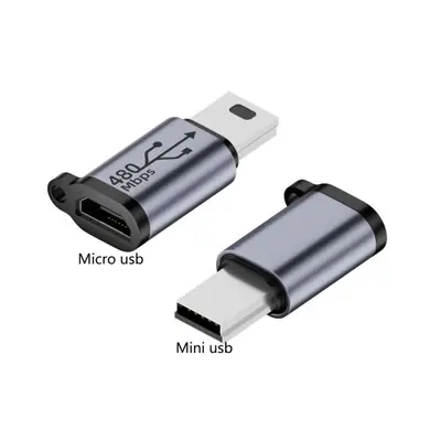 Image de Adaptateur USB Type-C vers Micro-USB et Mini-USB