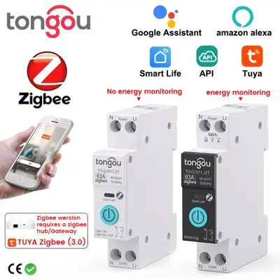 Image de Disjoncteur Intelligent Zigbee Tuya - Contrôle à Distance