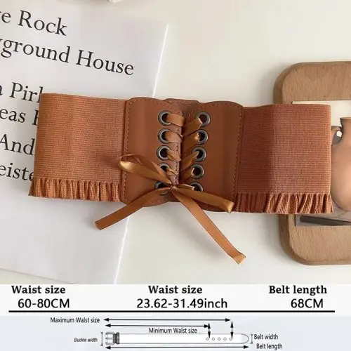 Image de Ceinture Large Élégante pour Femme - Style Corset Luxe