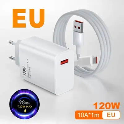 Image de Chargeur Turbo 120W pour Xiaomi - Charge Rapide Ultra-Frappe