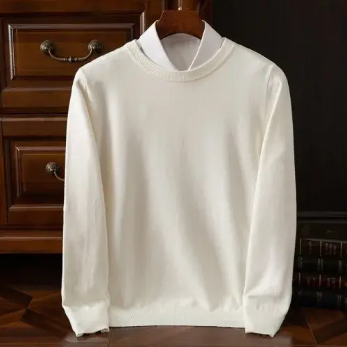 Image de Pull Homme Mérinos & Cachemire - Élégant et Confortable