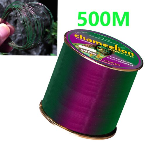 Bild von RedTomato 500 m farbwechselnde Chamäleonschnur mit Fluorkohlenstoffmantel – hochwertiges Monofilament-Nylon-Karpfendraht-Vorfachschnur für anspruchsvolle Angler