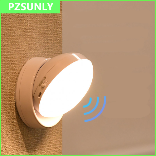 Imagen de Luz Nocturna LED con Sensor de Movimiento, Recargable e Inalámbrica, Diseño Magnético y Giratorio 360° para Habitaciones, Mesitas de Noche y Gabinetes