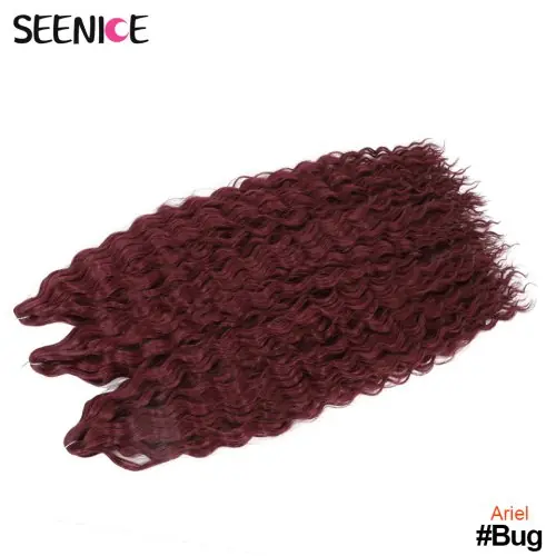 Image de Cheveux Tressés Afro Curl Ombre 22" - Extensions Synthétiques