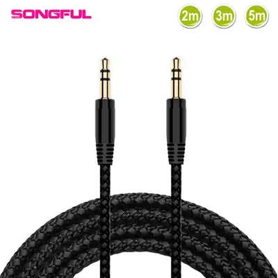 Image de Câble Rallonge Audio 3.5mm Mâle/Mâle - 2m, 3m, 5m