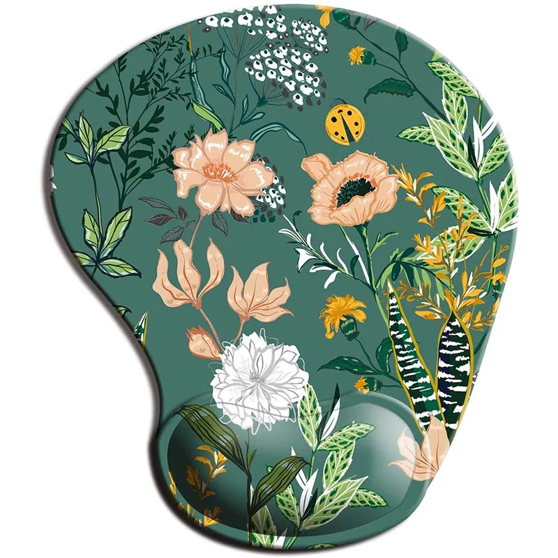 Image of Ergonomic Mouse Pad with Wrist Rest, Non-Slip Rubber Desk Mat for Office and Home Use, Comfortable Hand Support for Computer Mouse, Anti-Fatigue Wristband Accessory
