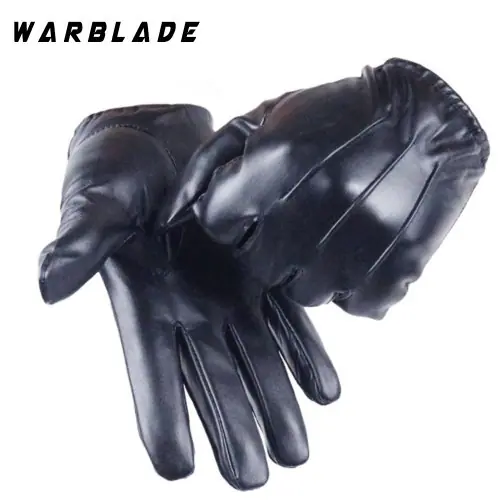 Image de Gants Tactiles Chauffants en Cuir - Unisexe Automne/Hiver
