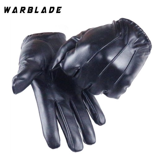 Imagen de Guantes Táctiles Unisex de Cuero - Ideal para Otoño e Invierno