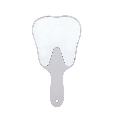 Bild von 1PC Dental Mund Spiegel Zahn Geformt Spiegel Handheld Unzerbrechlichem Kunststoff Make-Up Spiegel Dental Zubehör Zahnarzt Geschenk
