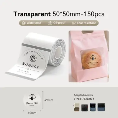 Image de Étiquettes de câble autocollantes étanches - Rouleau NIIMBOT