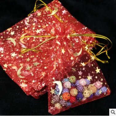 Image de Sac de Gaze Étoile & Lune - 50 pcs