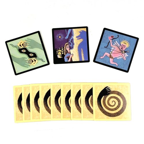 Imagen de Juego de Cartas en Inglés con 24 Tarjetas y Guía de Rompecabezas: Divertido Juego Familiar para Fiestas, Ocio y Regalos de Navidad y Halloween