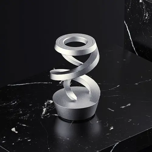 Image de Gyroscope Anti-Stress Métal - Jouet de Bureau Rotatif