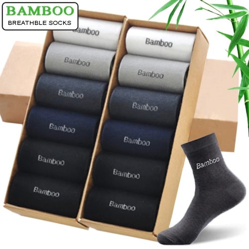 Chaussettes Homme Bambou - Lot de 10 Paires