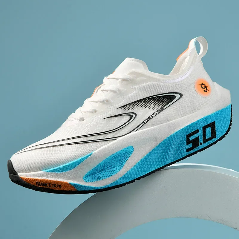 Afbeelding van Unisex 2025, hardloopschoenen met volledig koolstofplaat, professionele marathonraces, lichtgewicht stuiterkussen, ademende sportschoenen