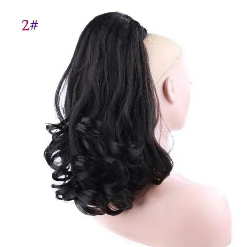 Image de Extensions de Cheveux Synthétiques Longues & Crépues - Queue de Cheval Wrap Around