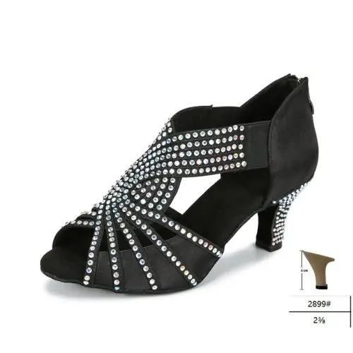 Negro-6cm tacón