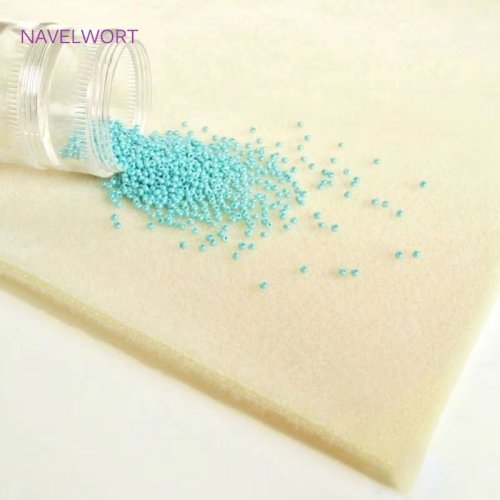 Image of Premium Gray Flocked Soft Bead Mat with Bead Scoop – High-Quality Jewelry Making Workbench for Crafters and Professionals