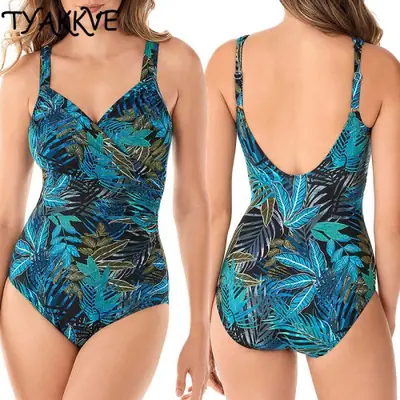 Image de Maillot de Bain Une Pièce Grande Taille - Contrôle Ventre & Style Sexy