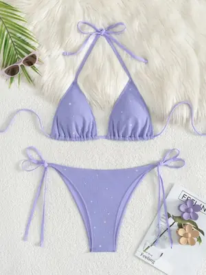 Bikini Scintillant Coupe Haute 2025 - Élégance & Style