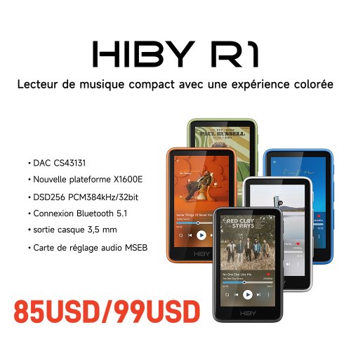Bild von HiBy R1 – Hochwertiger Hi-Fi Musikplayer mit DSD256 & Bluetooth 5.1