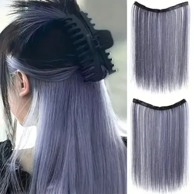 Image de Extensions à Clipser Double Couleur avec Reflets Naturels