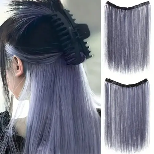 Image de Extensions à Clipser Double Couleur avec Reflets Naturels